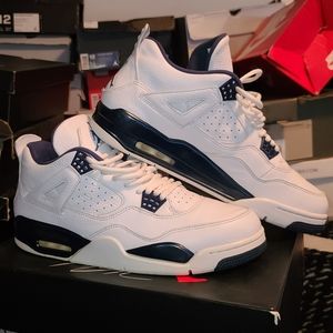 Retro Columbia 4 Size 12 White/Navy